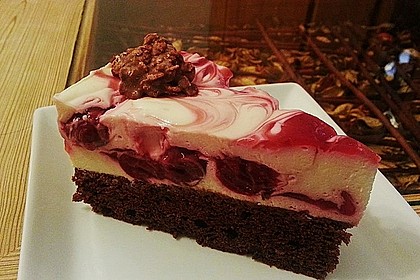 Kirsch-K&auml;sekuchen nach Schwarzw&auml;lder Art