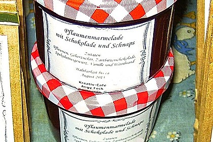 Angys Pflaumenmarmelade mit Schokolade & Schnaps