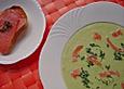 Gurkensuppe mit R&auml;ucherlachs