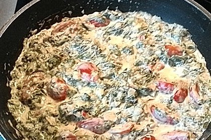Nudeln mit Spinat, Schafskäse und Tomate 52