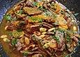 Orientalische Steakpfanne mit Mandeln