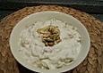 Bananen-Quark mit Sonnenblumensprossen