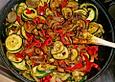 Blitz-Zucchini-Pfanne mit Pesto