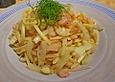 Pasta mit Shrimps und Fenchel