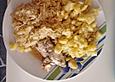 Wein-Folienh&auml;hnchen mit Weinsauerkraut und Kartoffelsalat