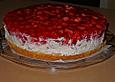 Erdbeerkuchen mit Quark und Sahne