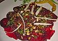 Carpaccio von der Roten Bete mit Salbei-Tomaten Butter