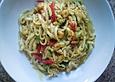 Curry-Shrimps-Sauce mit Mie-Nudeln