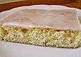 Zitronenkuchen auf dem Blech