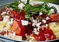 Pastasauce mit Chorizo, Feta und Butternut Squash