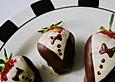 Erdbeeren im Anzug