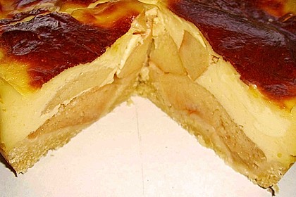 Apfeltorte mit Vanillepudding 1