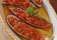 Auberginen/Melanzane gef&uuml;llt und gebacken