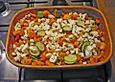 Rotbarsch-Ratatouille-Auflauf
