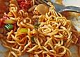 Scharfe Asianudel mit Gambas