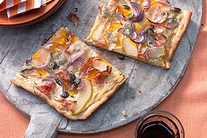 Kürbis-Flammkuchen