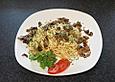Schafsk&auml;se-Knoblauchspaghetti