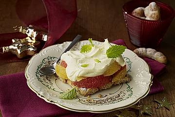 Vanillekipferl-Zitrusfrucht-Tiramisu