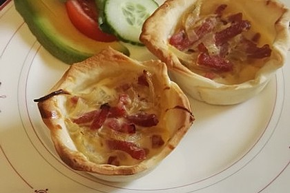 Zwiebelkuchen in der Muffinform 3