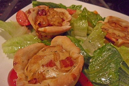 Zwiebelkuchen in der Muffinform 9