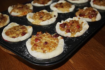 Zwiebelkuchen in der Muffinform 8