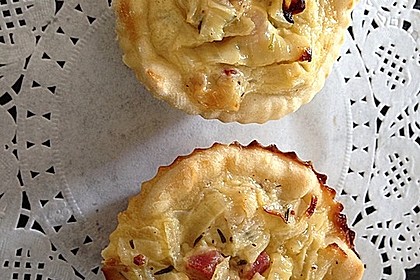 Zwiebelkuchen in der Muffinform 7