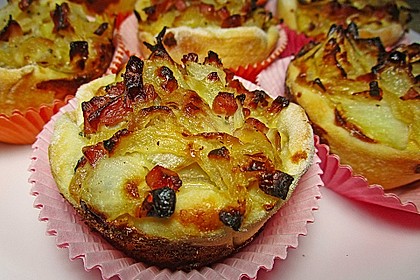 Zwiebelkuchen in der Muffinform 1