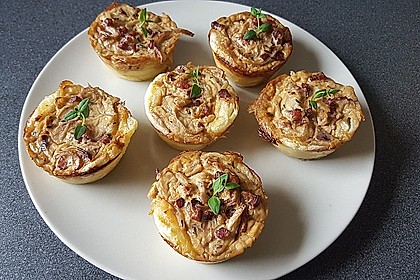 Zwiebelkuchen in der Muffinform 2
