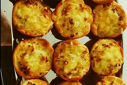 Zwiebelkuchen in der Muffinform 14
