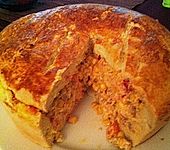 Hefeteigkuchen mit Hackfleisch-Gem&uuml;sef&uuml;llung (Bild)