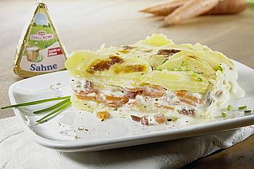Kartoffel-Möhren-Gratin