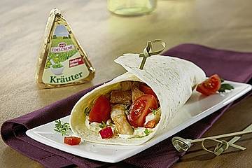 Warme Wraprolle mit Putenbrust
