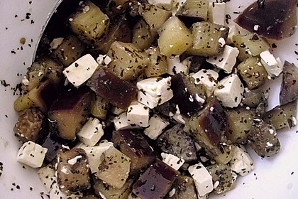 Auberginensalat mit Schafskäse 1
