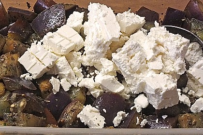 Auberginensalat mit Schafskäse 4