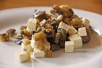 Auberginensalat mit Schafskäse 6