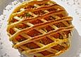 Vanilletorte mit Marzipangitter