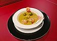 Rosenkohl-Curry-Suppe mit Garnelen