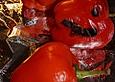 Rote Paprika, eingelegt in Oliven&ouml;l und Knoblauch