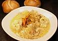 Sahnige Hackfleischblumenkohlsuppe