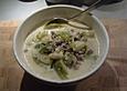Hackfleisch-Rosenkohl-Suppe