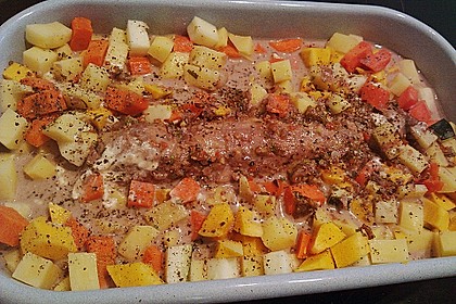 Herbstliches Schweinefilet aus dem Ofen 8