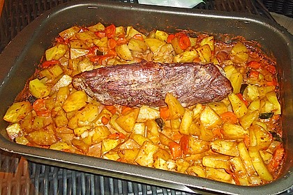 Herbstliches Schweinefilet aus dem Ofen 9