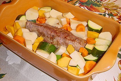 Herbstliches Schweinefilet aus dem Ofen 2