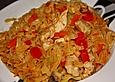 Chinesische Nudeln mit Gem&uuml;se, scharf