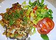 Gratinierte Rumpsteaks mit Kartoffel-Pilz Kruste