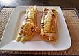 &Uuml;berbackene Spargel-Wraps