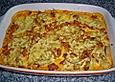 Kartoffelauflauf mit Hackfleisch, Mais und Pilzen