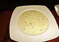 Meerettichcremesuppe mit Kresse und R&auml;ucherlachs