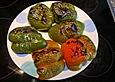 Gr&uuml;ner Paprika mit Tomaten