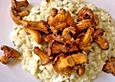 Risotto mit Ziegenk&auml;se und Pfifferlingen